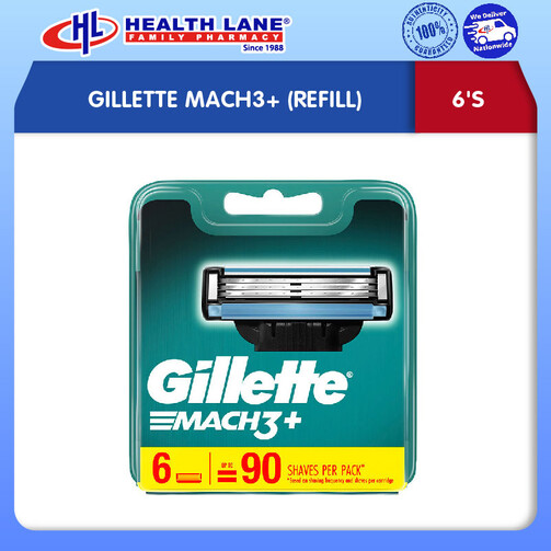 GILLETTE MACH3+ 6'S (REFILL)
